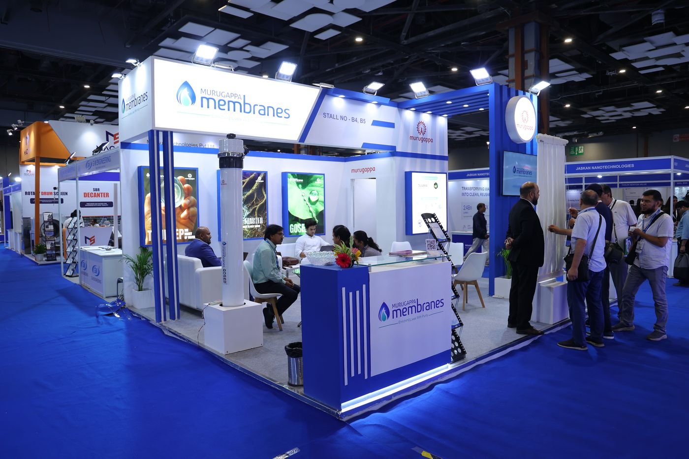 Membrane and treatment technology on the floor, the largest category by listings.