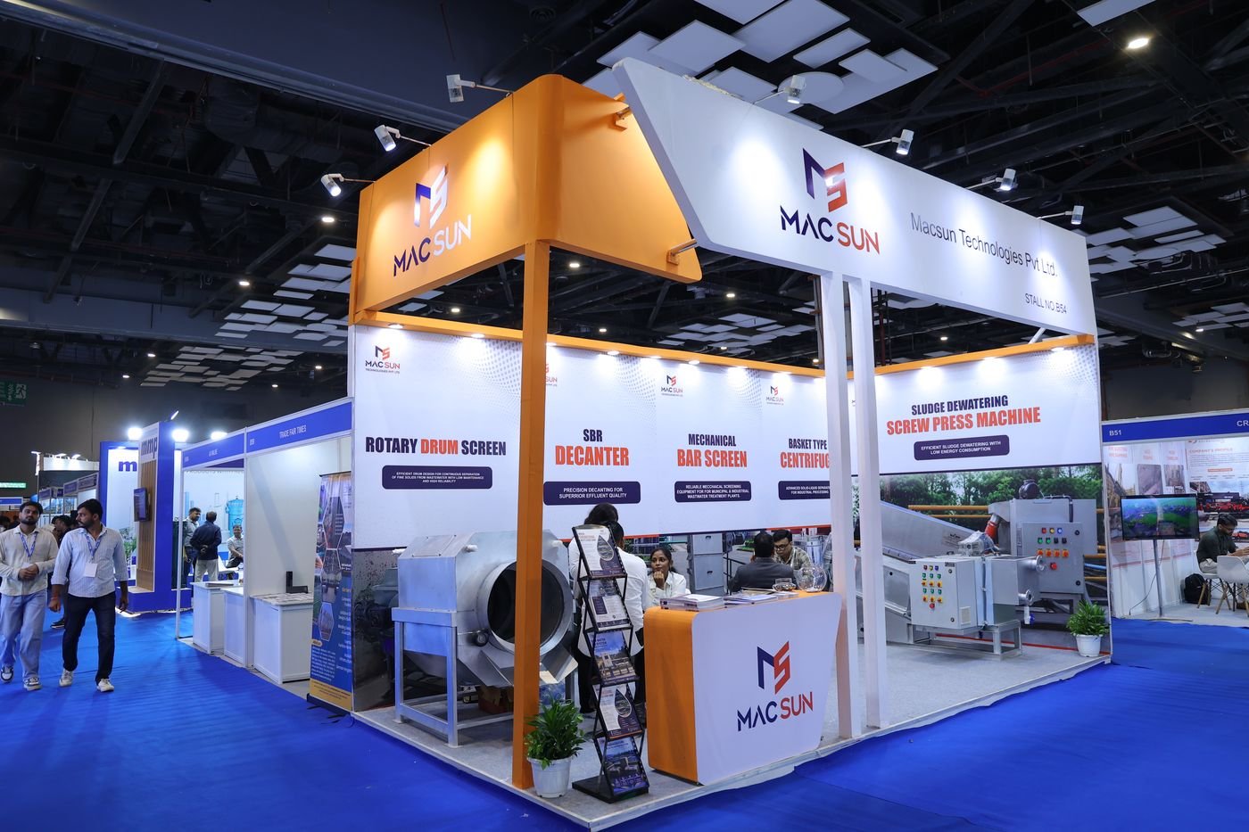 Treatment systems were the largest single category on the floor.
